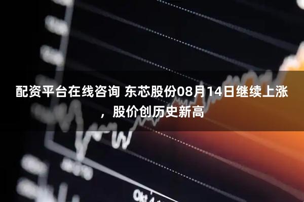 配资平台在线咨询 东芯股份08月14日继续上涨，股价创历史新高
